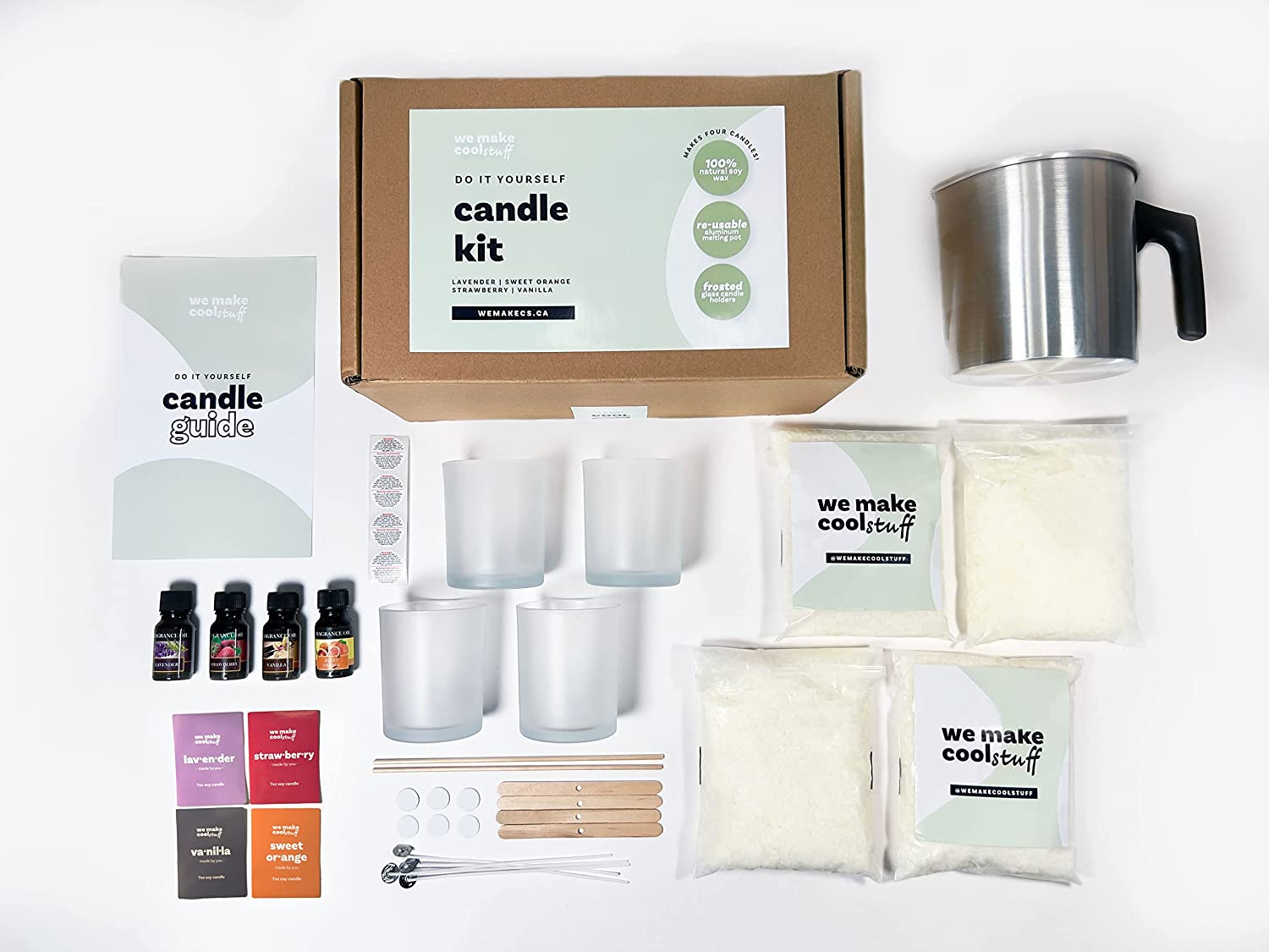 We make cool stuff candle kit supplies and materials