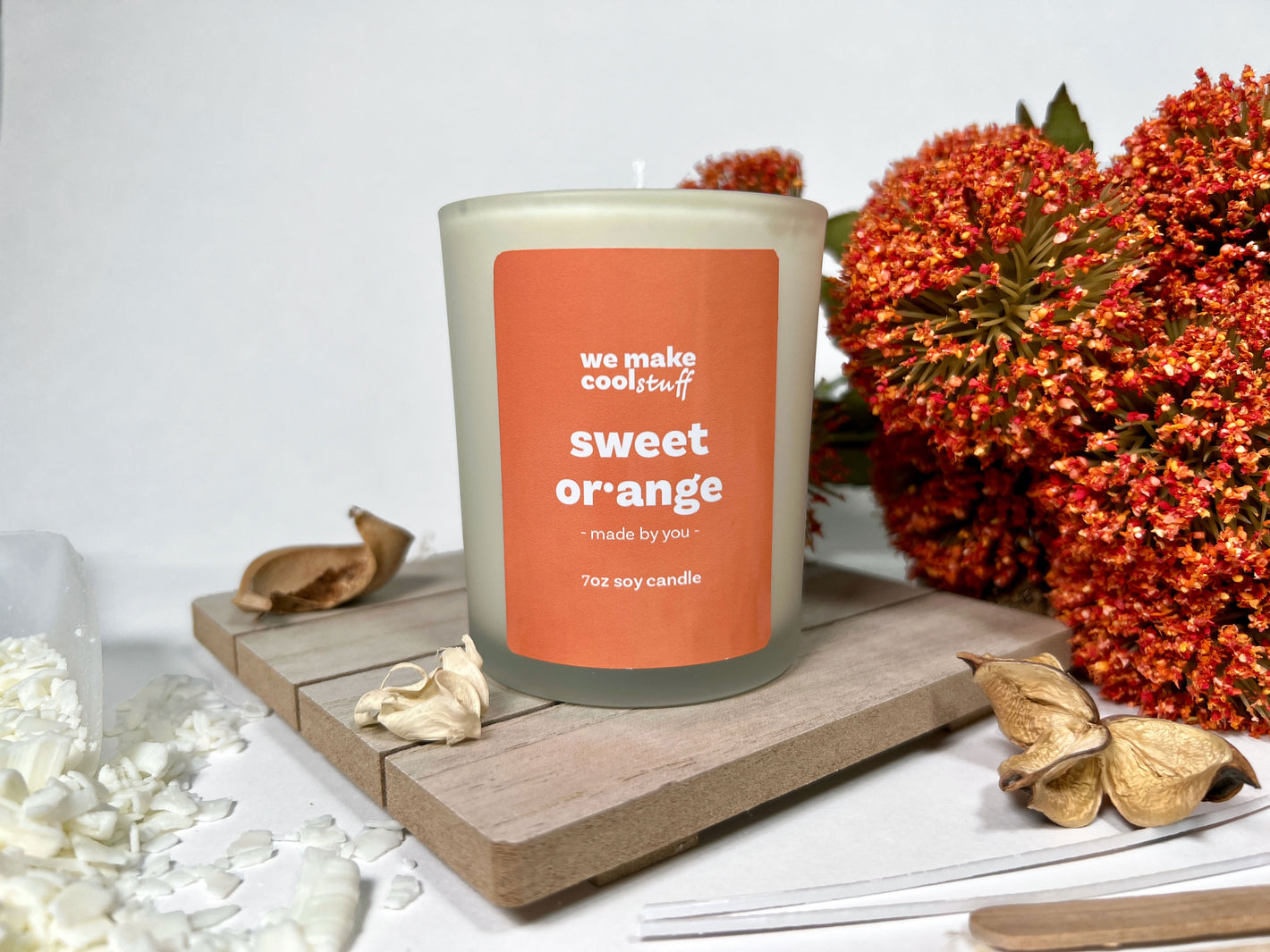 Orange Scented Candle by We Make Cool Stuff